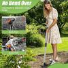 2-in-1 Weed Puller with Long Handle Adjustable Manual Weeder Hand Weed Rake And Heavy Duty Garden Hoe with Gloves for Uprooting Fast Weed Removal Lawn