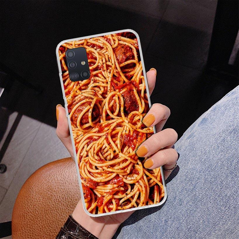 Food Fries Beer Cheese Sushi Cookie Phone Case For Samsung Galaxy A52 A32 A22 A12 A51 A31 A50S A30S A20S A10S Note 20 Ultra 10 P