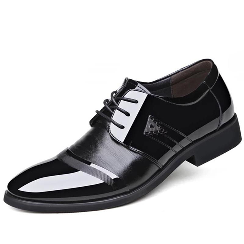 New Fashion Men's Business Leather Shoes Plus Size Casual Flats Male Casual Wedding Shoeses
