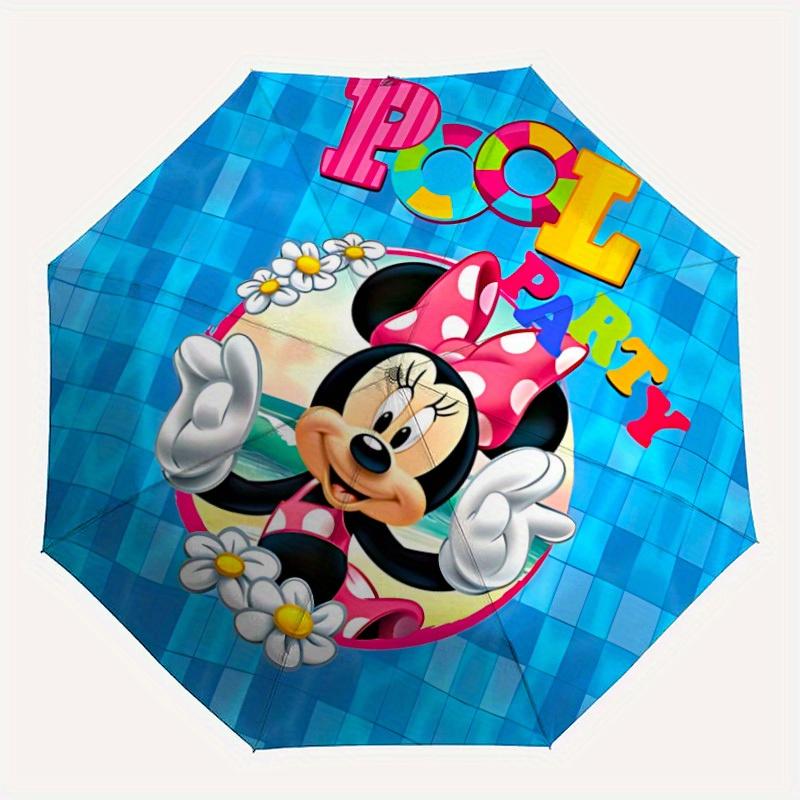 

1pc Minnie Mouse Automatic Umbrella | Portable Foldable 8-Rib Manual Open, Casual Accessory, Durable Canopy yy250823095