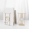 Chinese Style Creative Metal Bookends - Desktop Storage & Book Support Ornament