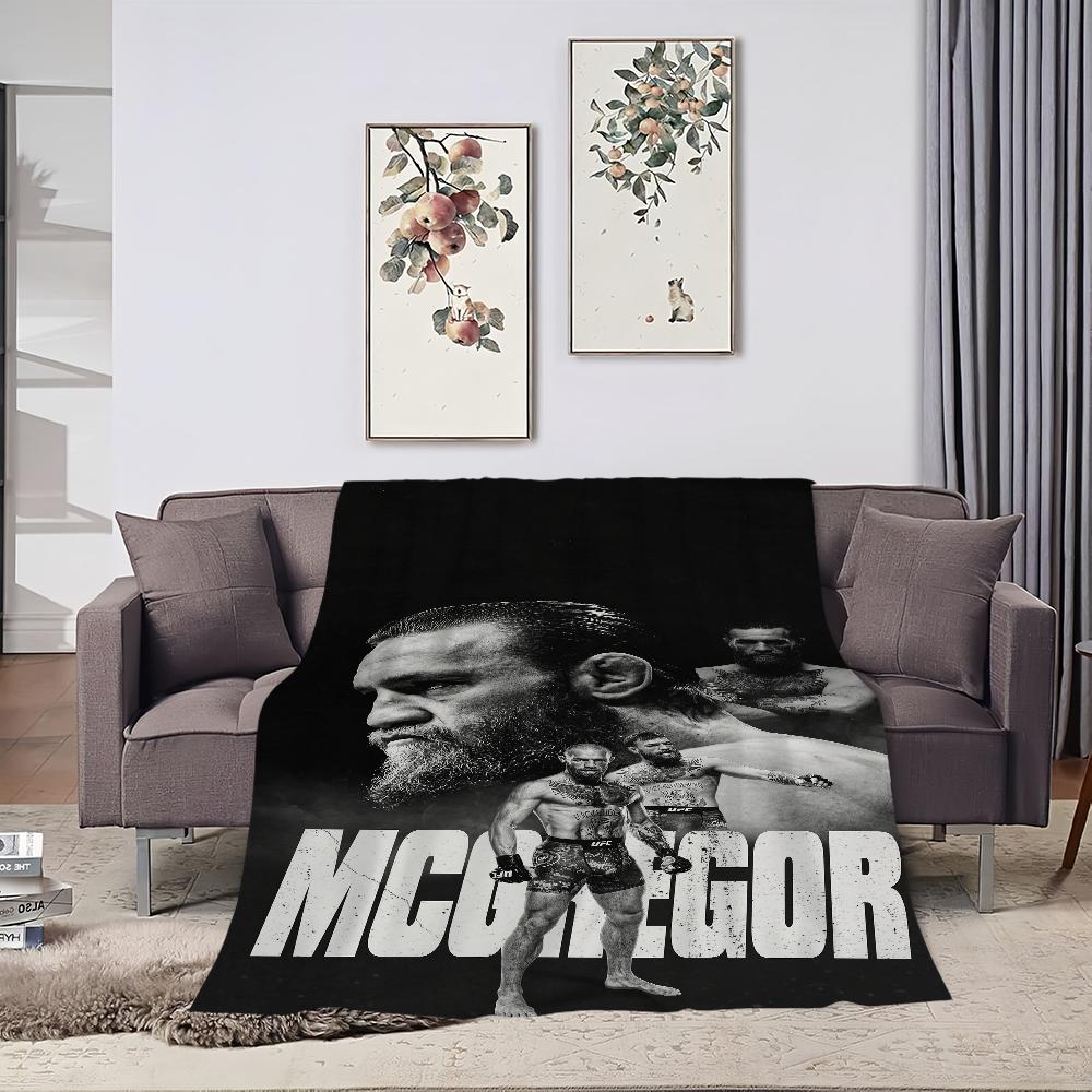 Comfort Warm Soft Champion Plush Blanket Suitable for Sofa Living Room Boxer Mcgregor Office Bedroom C-Conor U-UFC Travel Gift