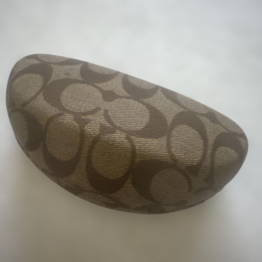Used COACH Glasses Case Sunglasses Case Signature