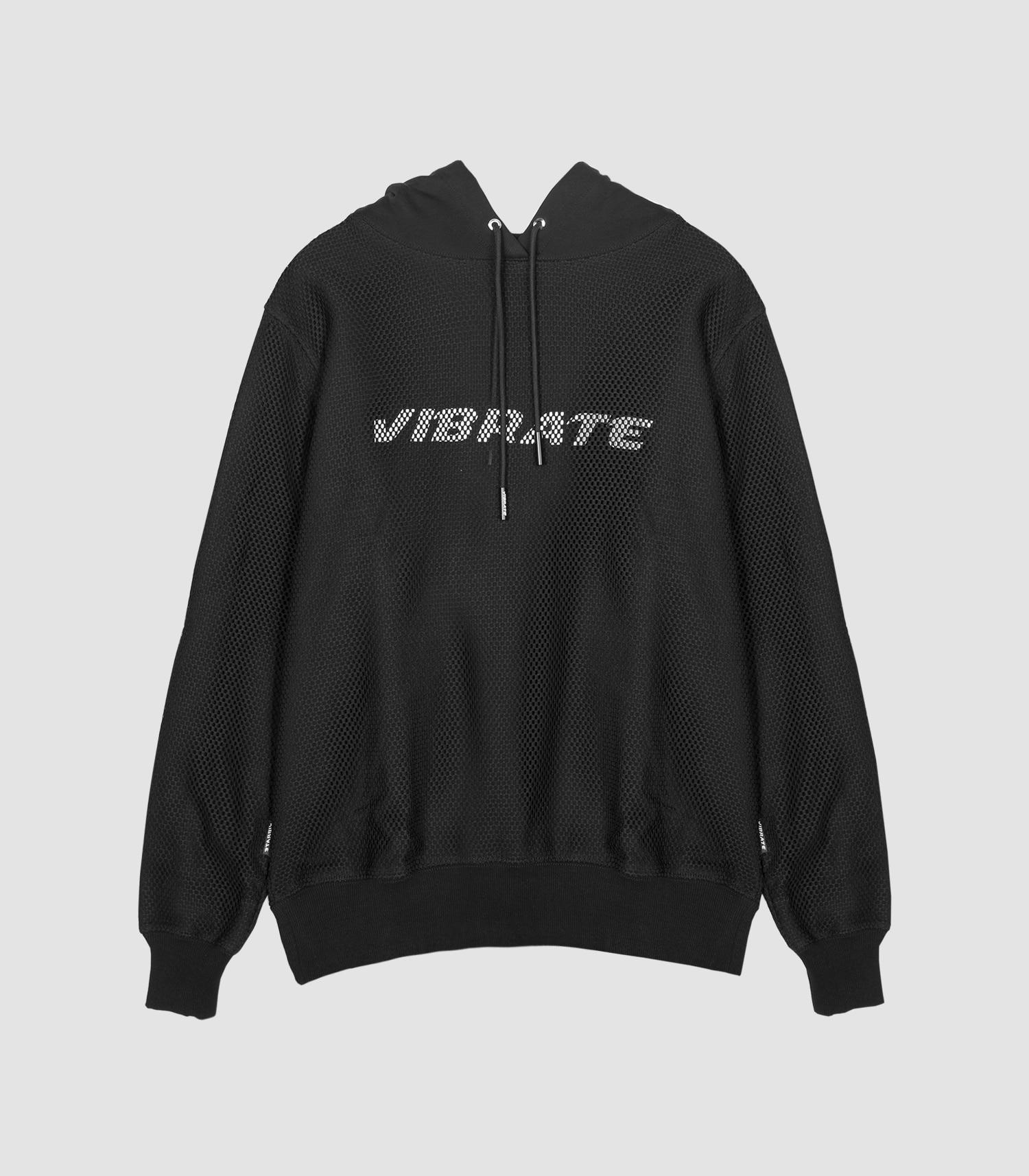 Худи с сетчатыми вставками и вибрацией (черный) Black/Xl