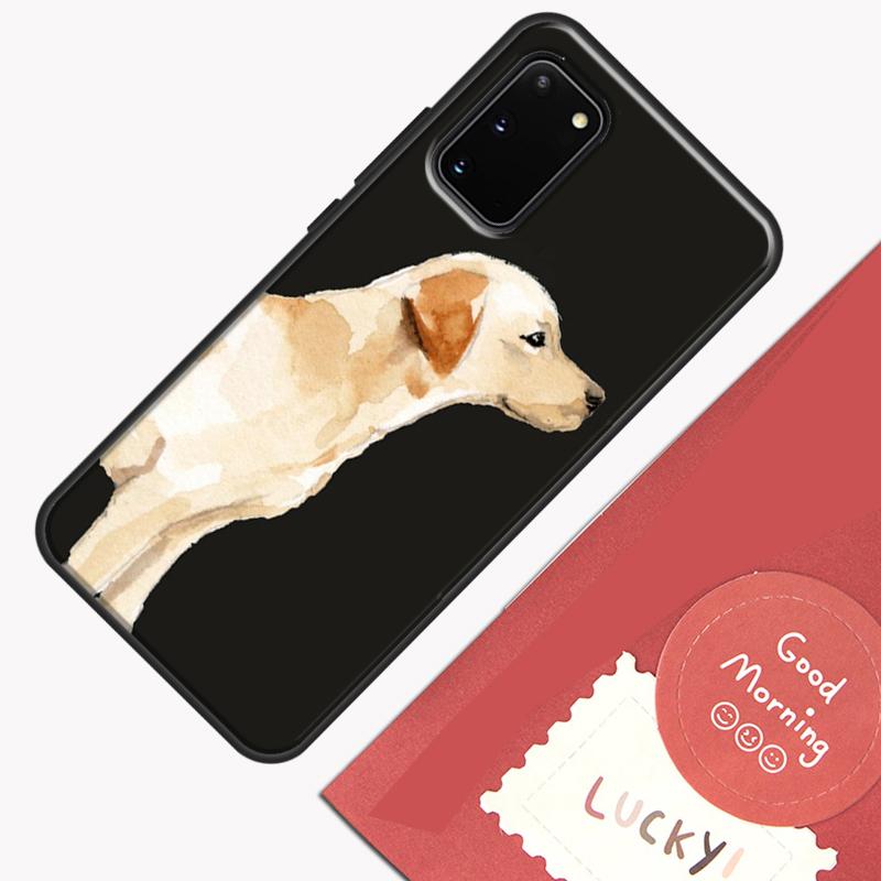 Cartoon Golden Retriever Dog Phone Case For Samsung Galaxy S24 S26 Ultra S20 S21 S22 S23 S25 Plus S10 S25 FE Cover Shell