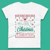 Ugly Christmas Sweater Reindeer Womens T-Shirt Mens Tops Tees Unisex