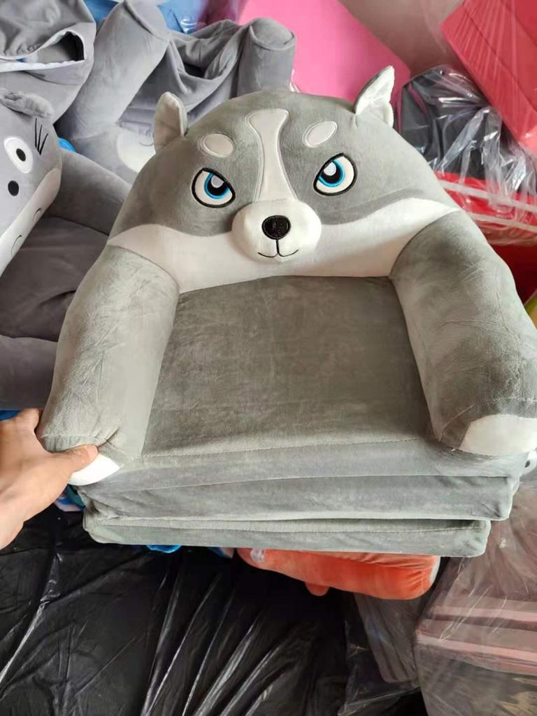 Cartoon Children's Multi-Layer Folding Plush Sofa Bed 