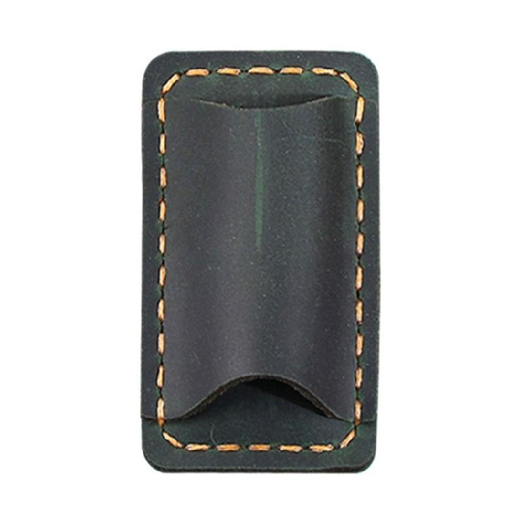 

PU Leather Pen Holder with Metal Clip 1.6x2.87Inch Notebook Pen Holder Pen Holder for Planners Binders Folder Book темно-зеленого