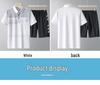 Men's Summer Ice Silk Casual Two-Piece Set: Short-Sleeved Shirt and Loose Shorts for Middle-Aged and Elderly