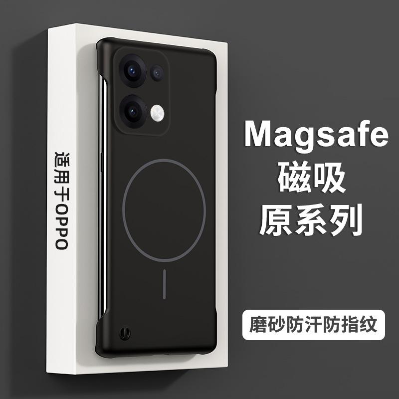 Soft Thin Magnetic Frameless Phone Case Compatible with OPPO RENO13 Pro Shockproof Reno14 Ultra-Thin FINDX8