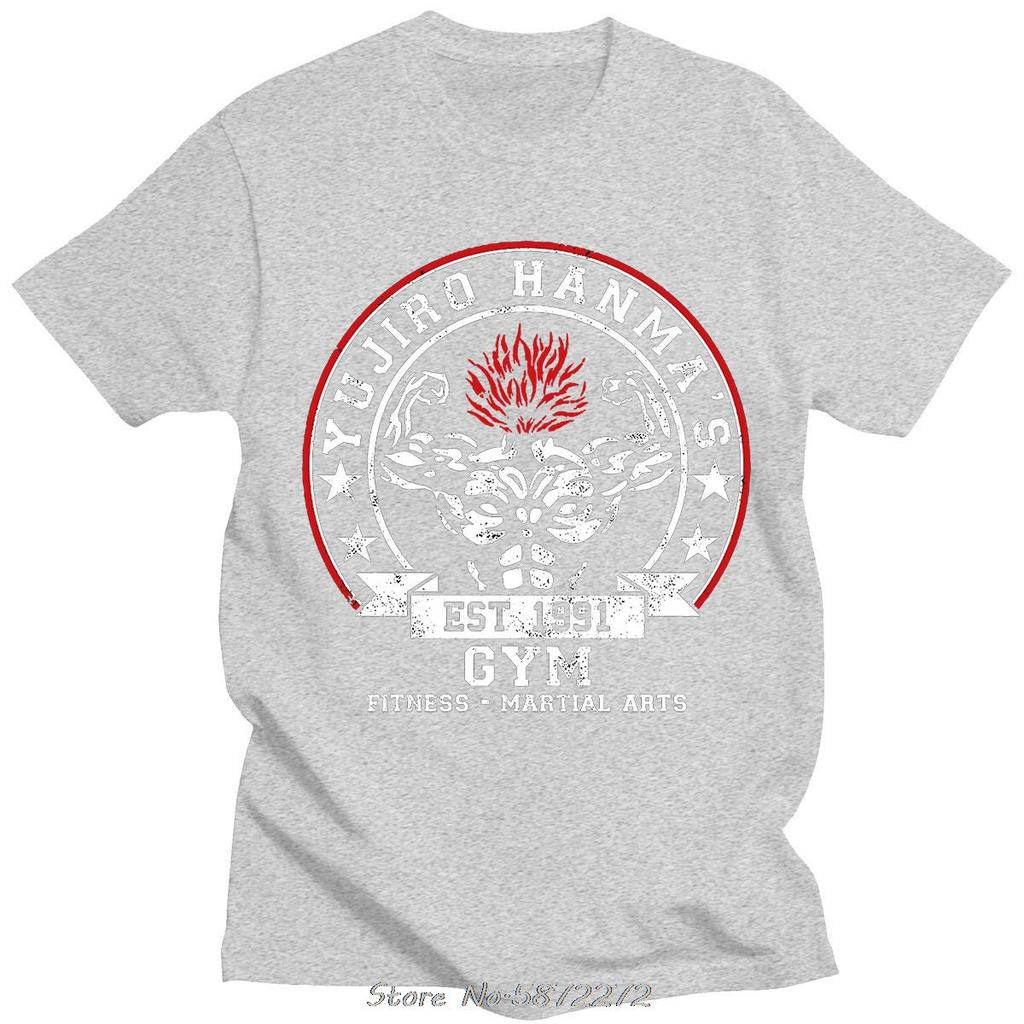 Baki The Grappler Anime Unisex T-Shirt Yujiro Hanma Lässiges Unisex Baumwoll-T-Shirt Kleidung Für Teenager Klassisches Punk-T-Shirt T-Shirt Kleidung