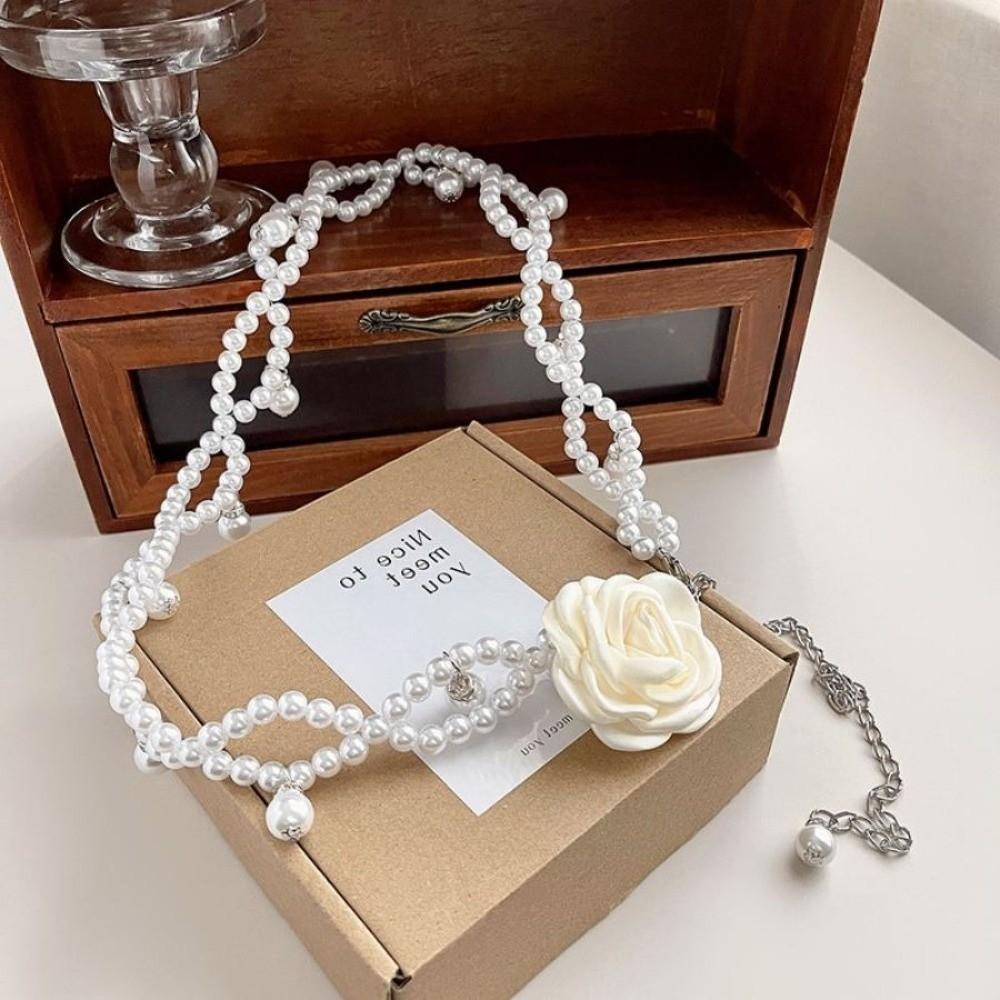 New Temperament Elegant Pearl Waist Chains Waist Accessory Girls Dress Strap Pearl Belt Versatile Body Jewelry Women Gift