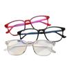 Frame Women Anti-blue Light Transparent Clear Pink Plastic Plain Glasses Retro Mens Glasses Frame Fashion Computer Eyeglasses