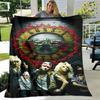 Guns n'roses band retro print blanket Flannel Soft Comfort Blanket Home Travel Blanket Kids Warm Blanket birthday gift