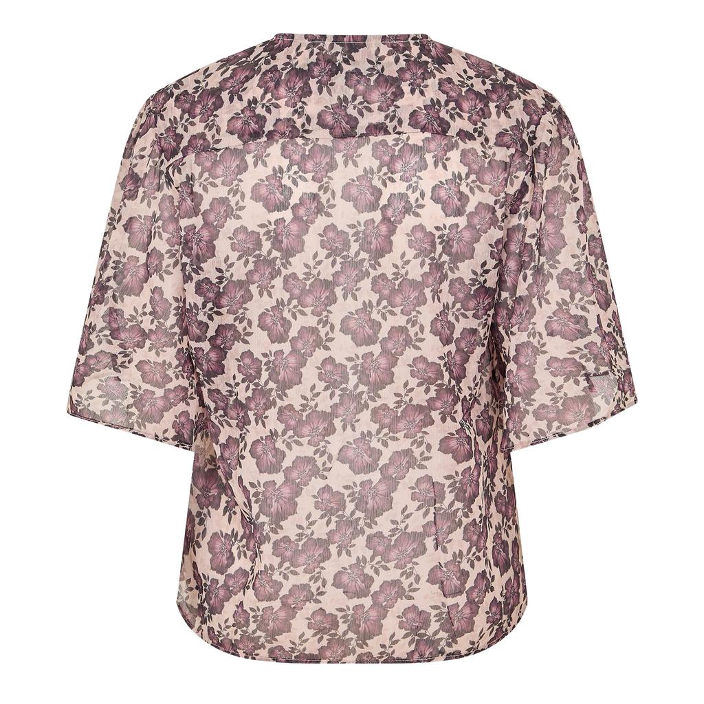French Connection Womens/Ladies Elysian Floral Tie Neck Puff Sleeve Blouse