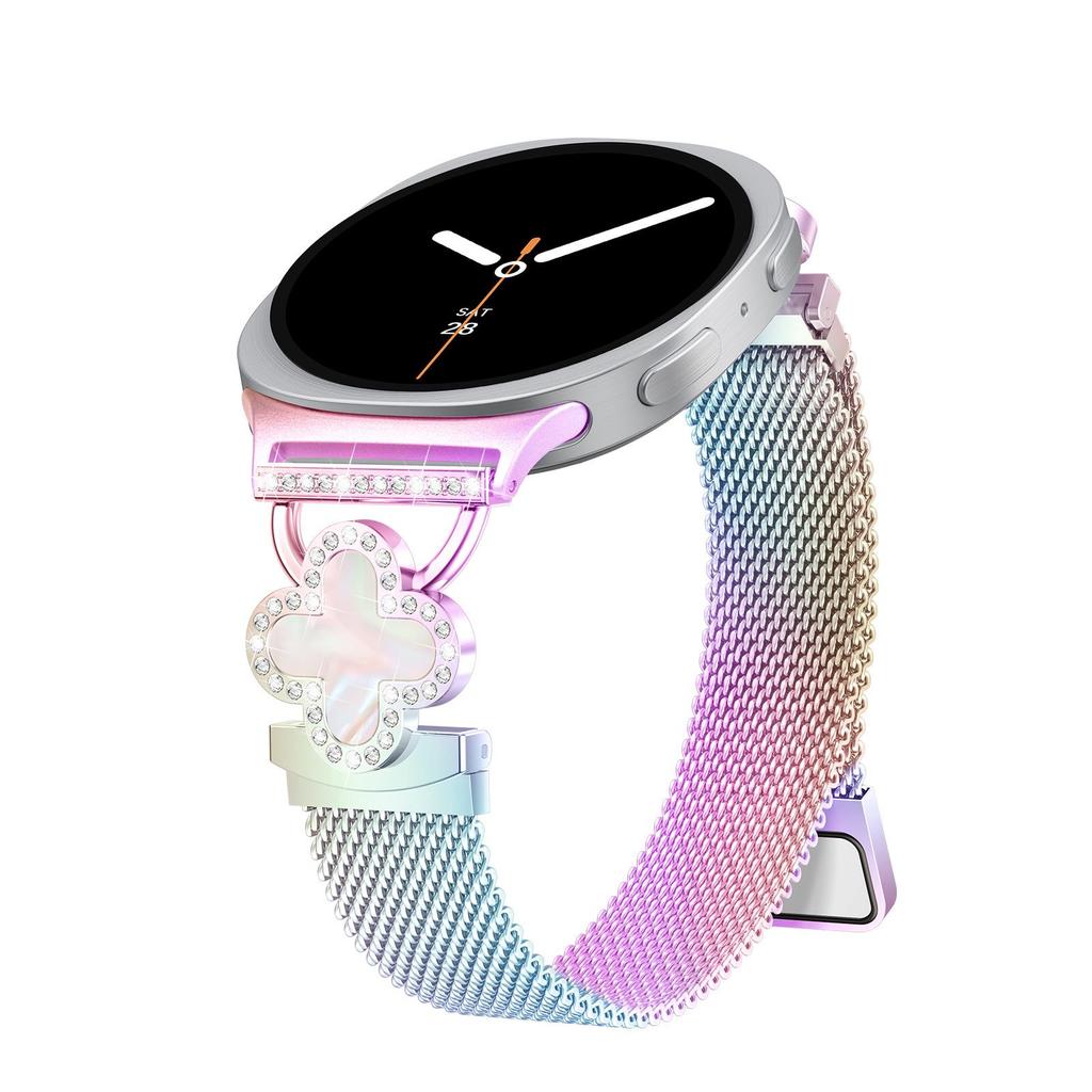 Cinturino Universale per Samsung Watch8 con Quadrifoglio e Fibbia Magnetica Milanesee
