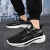 Men Plus Size Casual Running Sneakers, Light Breathable Odor Resistant Single Shoes For Dad