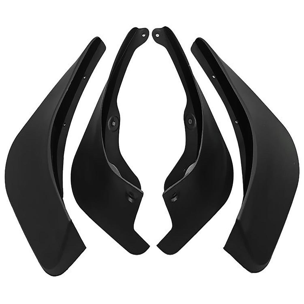 Set Of 4 Replacement Mud Flaps Splash Guards Mudguards Mudflaps, No Drilling Required, Winter Vehicle Sediment Protection Flexible Fender Kit