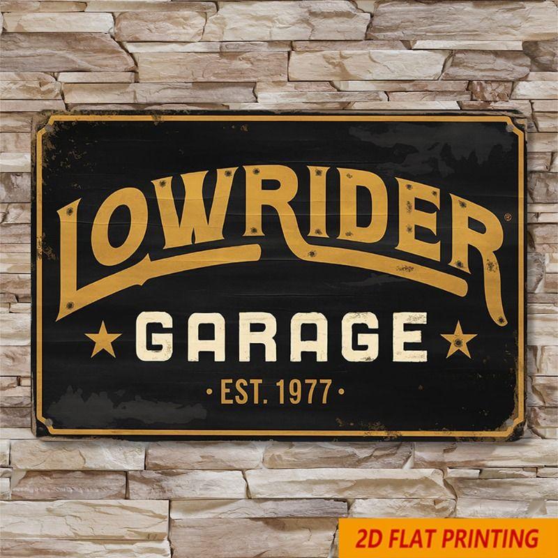 Retro Car Metal Tin Sign Vintage Garage Wall Decor