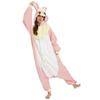 SAZAC Pink Rabbit Kigurumi (Adult) Fleece Animal Costume, 2933