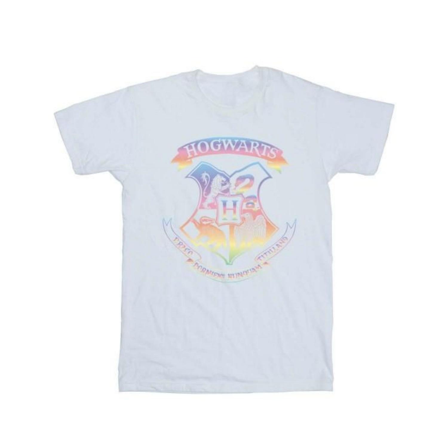 

HARRY POTTER Womens_Ladies Crest Pastel Cotton Boyfriend T-Shirt S чёрный