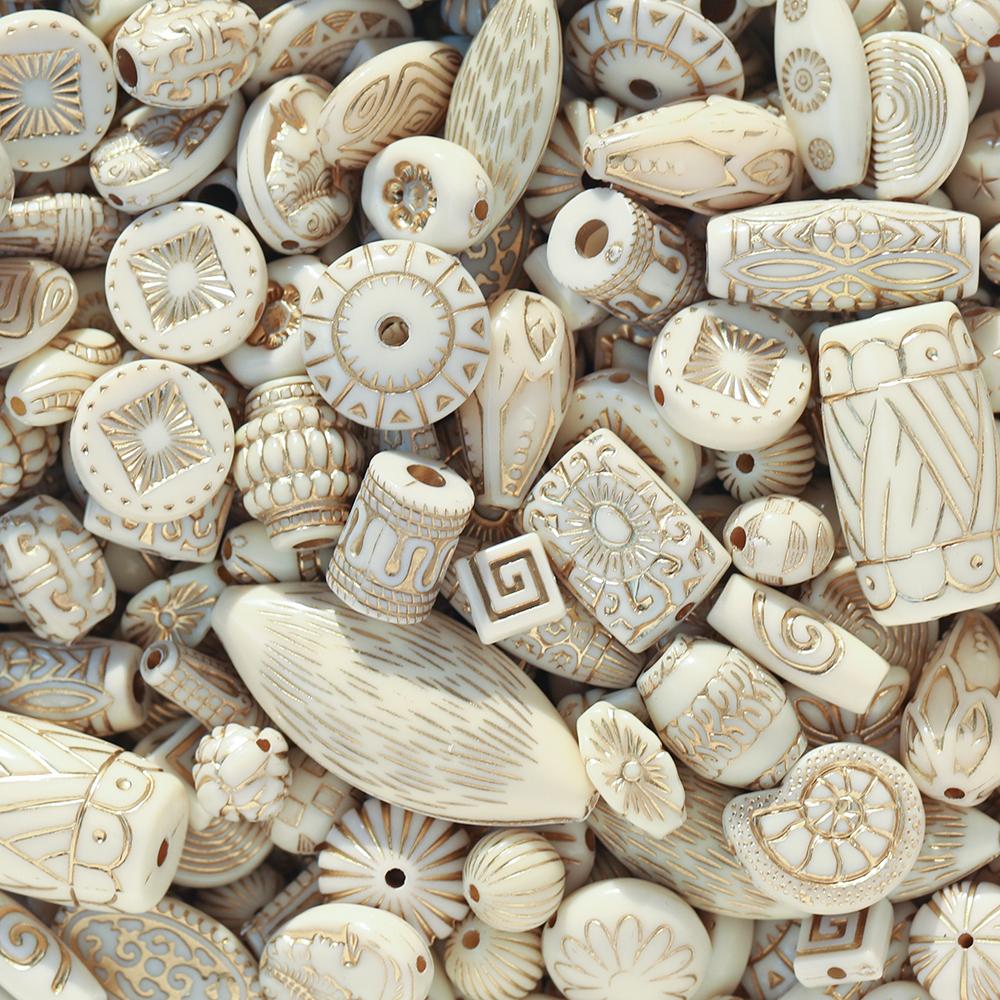 20g/Lot Mixed Classical Beads Acrylic Loose Spacer Bead for DIY Bracelet Beaded Material Jewelry Making Accessories Supplies