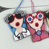 Anti-scratch Leather Sunglasses Storage Necklace Embroidery Magnetic Glasses Protective Rope  Work