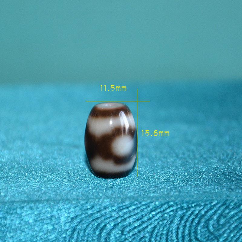 

Тибетский браслет из бусин Дзи с трехглазым агатом