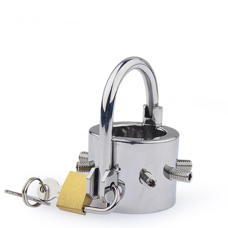 Stainless Steel Scrotum Bondage Ball Stretcher Pendant Penis Rings Erotic BDSM Metal Cock Ring Sex Toys for Men