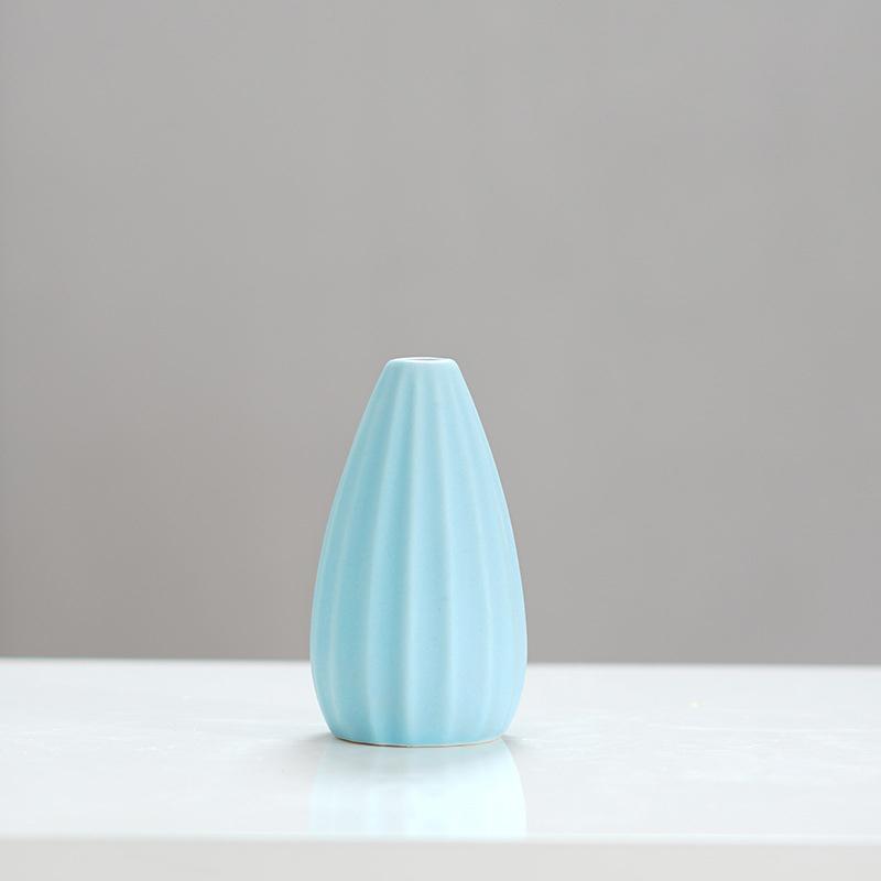 Simple Ceramic Mini Vase Incense Bottle, Hotel Home Decoration Perfume Diffuser, Living Room Office Dry Flower Hydroponics