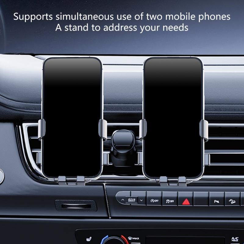 17MM Double Head Car Mobile Holder Accessory With 360 Degree Rotation And Adjustable Viewing Angle For Various Vehicle