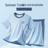 Yalu Kids Ice Silk Short Sleeve Sportswear Set