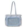 Kawaii Bowknot Itabag Tote - Sweet JK Girl Anime Transparent Badge Carrier
