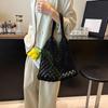 and-Woven Bag Women Handmade Hollow Handbag Female Shoulder Bag Big Capacity Summer Casual Travel Beach Tote Purse
