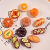 Miniature Cream Bread Simulation Toy Cake: DIY Resin Accessories for Children's Pretend Play and Handmade Projects.