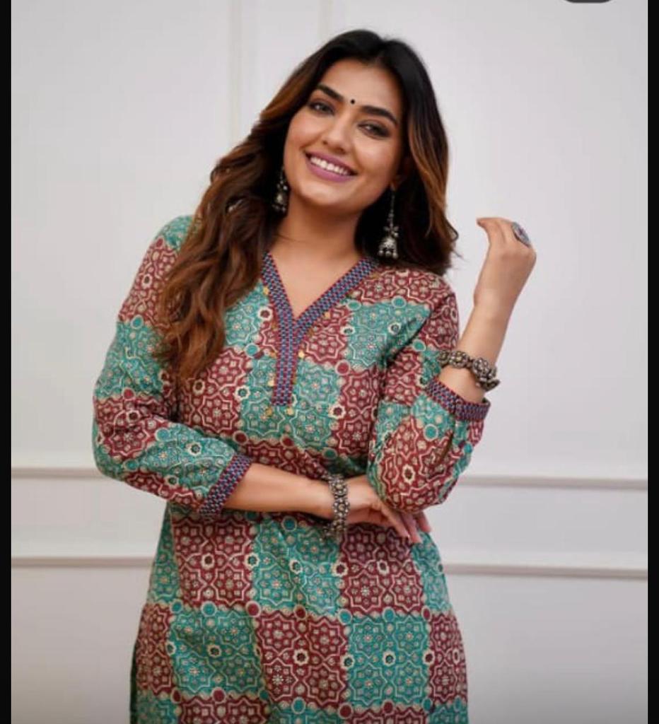 Indian Women Designer Kurta Pant Cord Set Party Wear Bollywood Top Tunic Kurti Dress