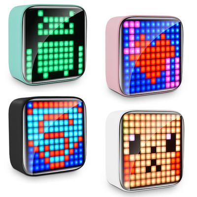 Retro Pixel Art Portable Bluetooth Speaker LED Display Board for Divoom Cute Gift Home Light Decoration Mini Hifi Speaker