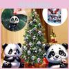 Christmas Panda Themed Advent Calendar Gift Set With 24 Acrylic Pieces For Celebrations