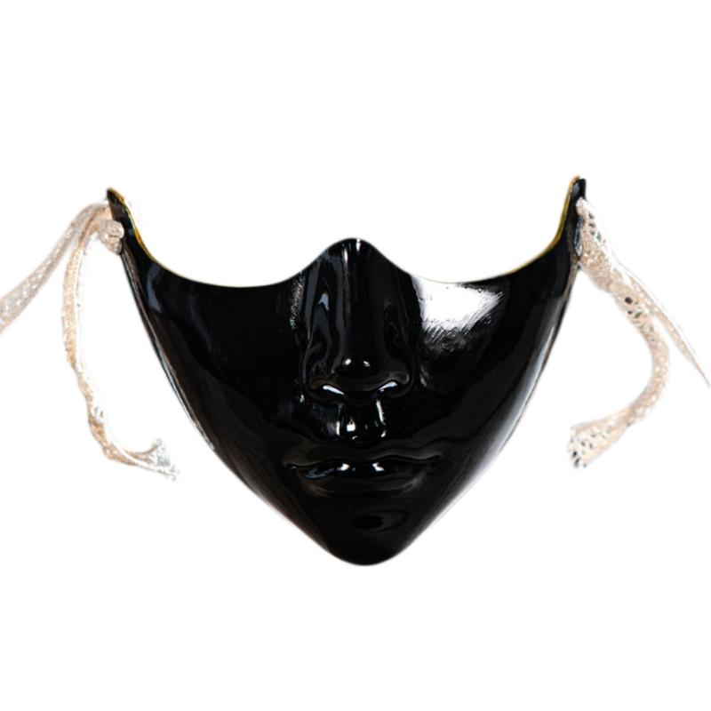 Masque de bal masqué demi-visage pour femmes hommes cosplay, Halloween eyemask décoration de costume masque pour les yeux masque pour la bouche