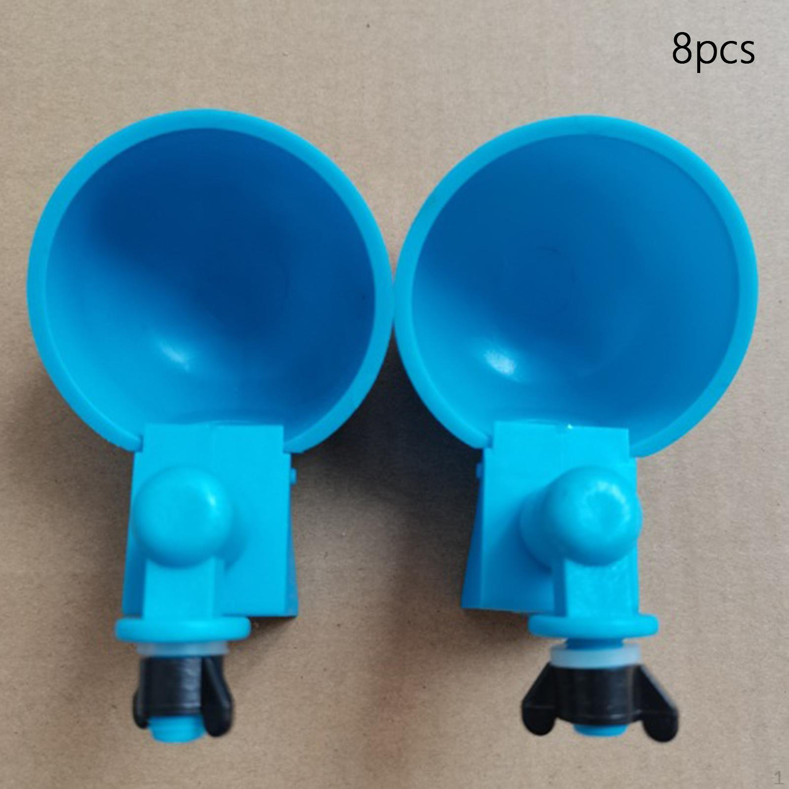 8x Chicken Water Cups, Poultry Drinking Bowls Easy to Clean Drinker Cups for Farm