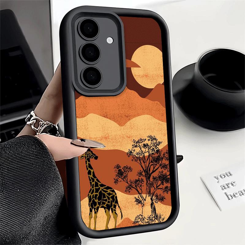 Phone Case for Samsung Galaxy S26 S25 Ultra S24 FE Giraffe Animal Pattern Shell S23 Plus S22 + S21 S20 5G Soft Silicone Funda