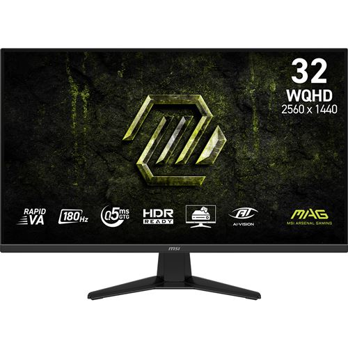 MSI MAG 325QF E18V Monitor 2560x1440 31.5 Inch Black