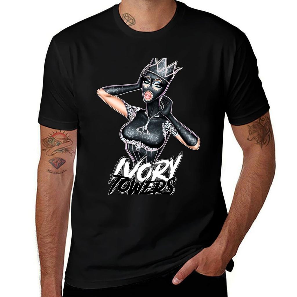 Ivory Towers Crowned Drag Queen Tshirt Moisture Wicking Athletic Tshirt