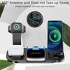 6 in 1 Wireless Charger Station for iPhone 16 15 14 13 12 11 Apple Watch Airpods Desk Phone Charger Fast Charging Dock Station