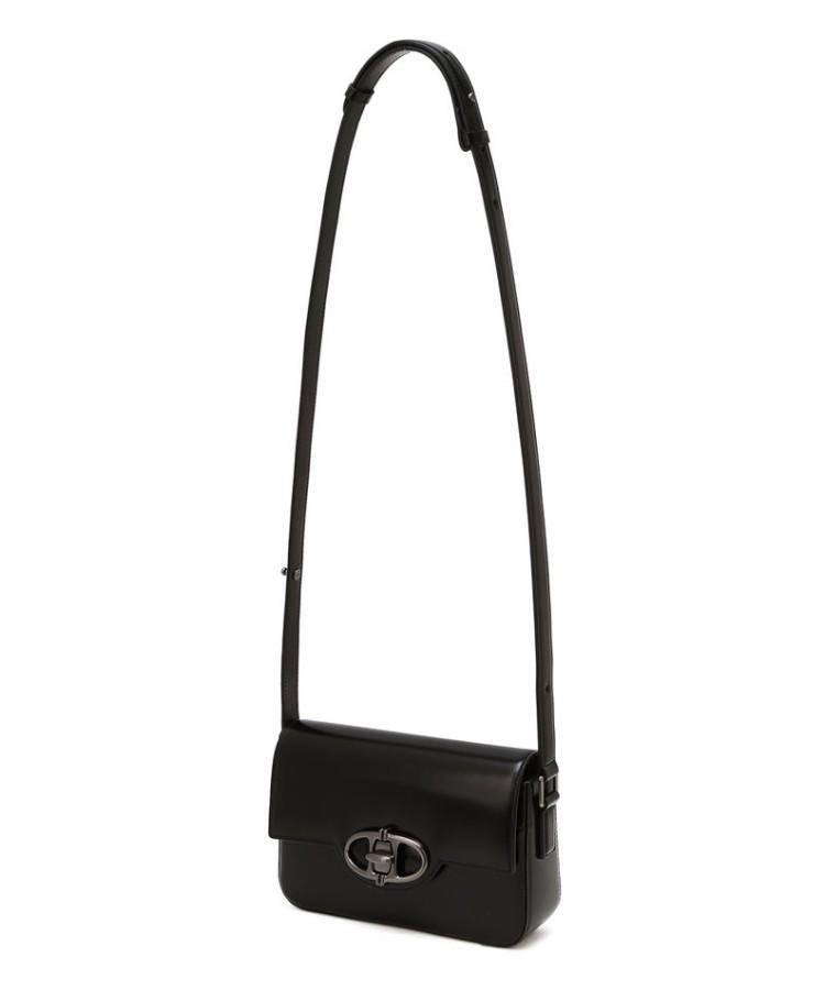 Athe Vanessabruno [Meringue] Black Bottalato Leather Plain Shoulder Bag S Aaba6E363Bk