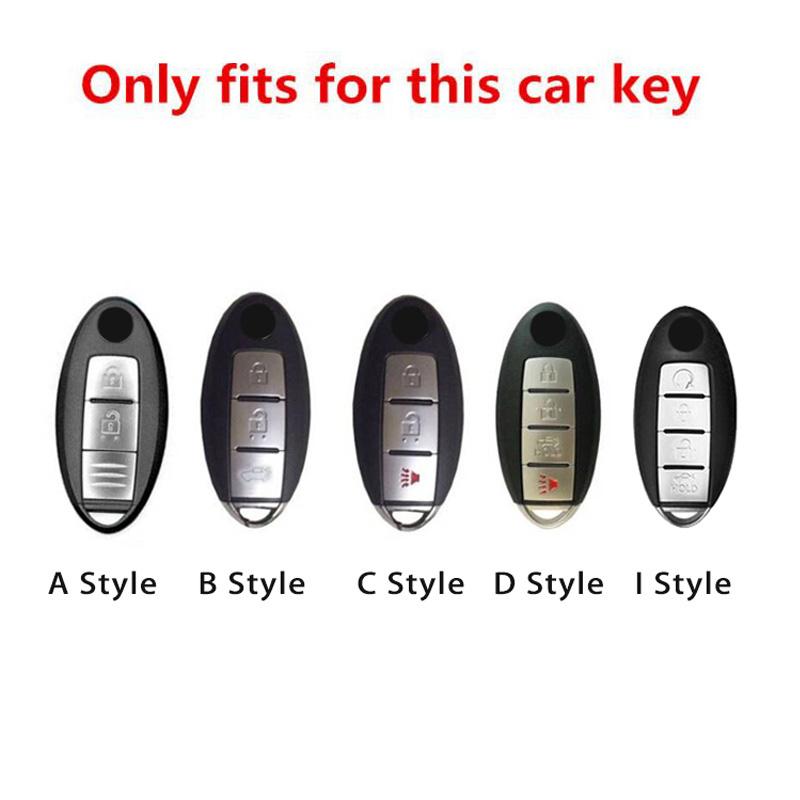 Zinc Alloy Folding Car Key Shell Case Fob Cover For NISSAN Maxima Altima Versa Sentra Sunny Sylphy Teana Qashqai X-Trail Juke