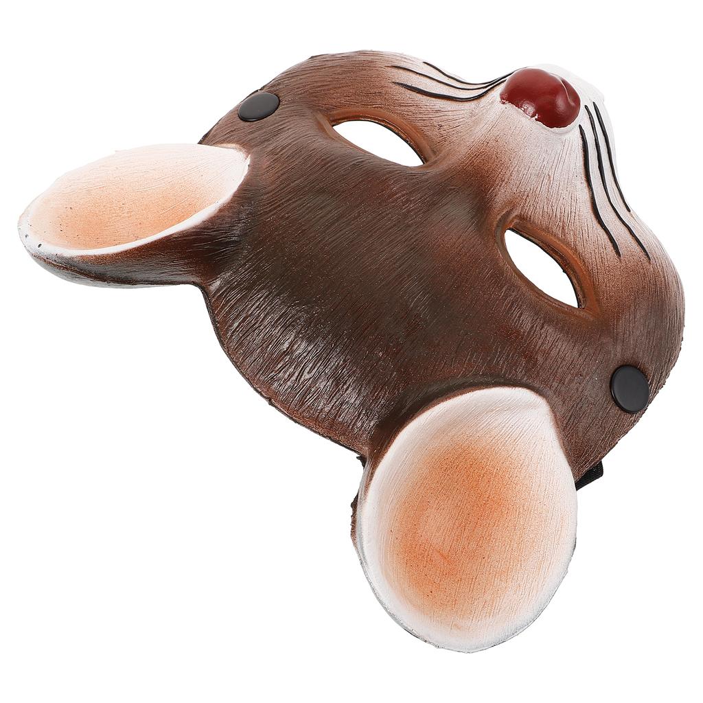 3D-Mausmaske, braun, leicht, für Partys, Halloween, Karneval, Maskenball, Kostümbälle, Erwachsene und Kinder – Kostümaccessoire