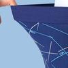 Men Underpants Elastic Mid Waist Letter Striped Print Seamless Soft Breathable U Convex Quick Dry Moisture-wicking Firm Stitching Men Underpants