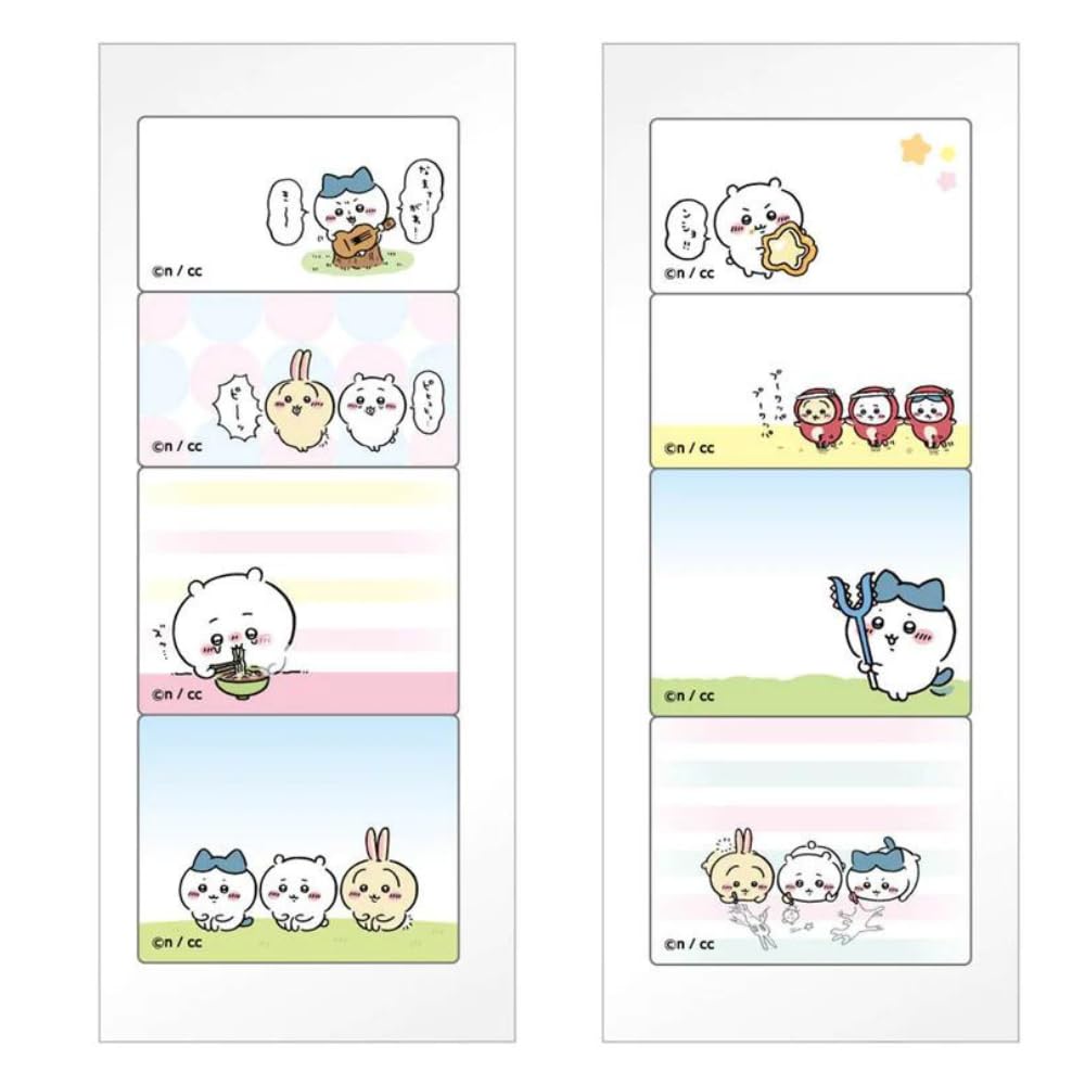 

of Chiikawa Memo Mini Schedule Memo Sticky Notes Notepad Transparent Film [Set 2] [1+2] Stickers Chii/Hachiware/Rabbit