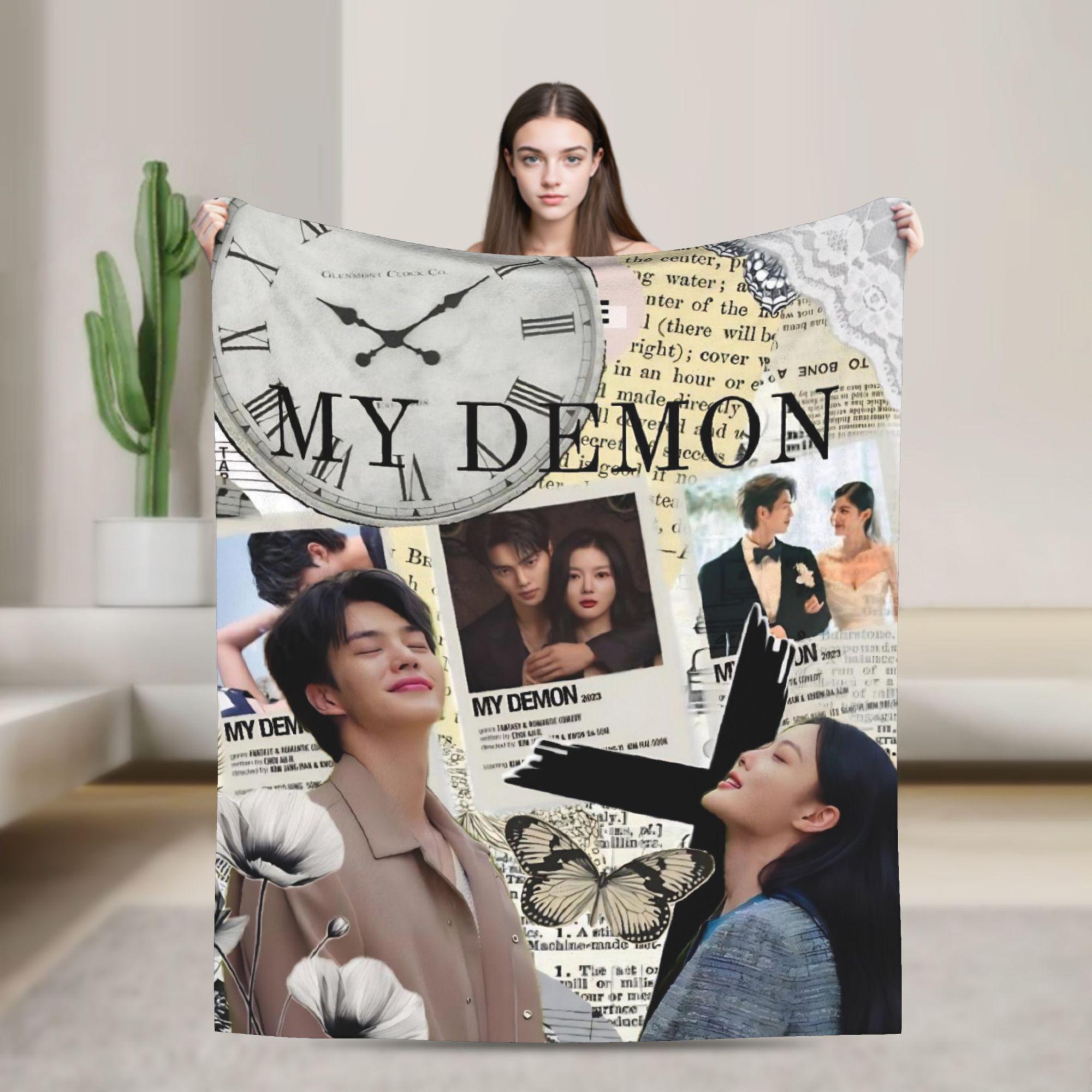 

Song Kang my demon actor Flannel Blankets Super Soft Throw Blanket for Bedroom Camping Novelty Bedspread Sofa Bed Cover 30x40in